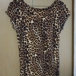 Express Juniors M Leopard print top